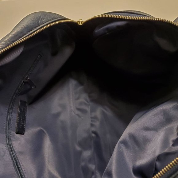 VALENTINO CHRISTY LARGE BLACK STRIPE NYLON TOTE - Picture 5 of 8